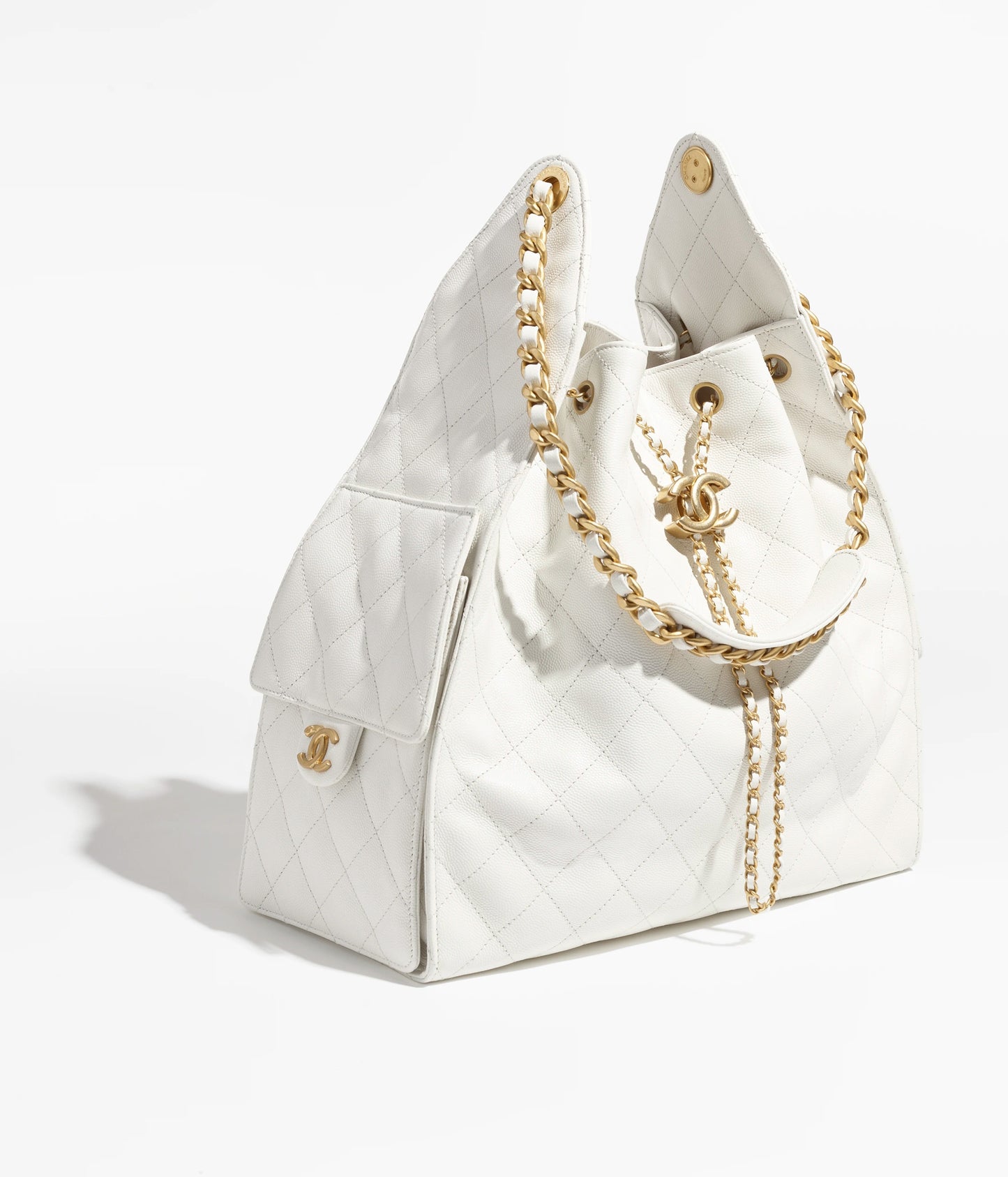 Borsa 25 media bianco