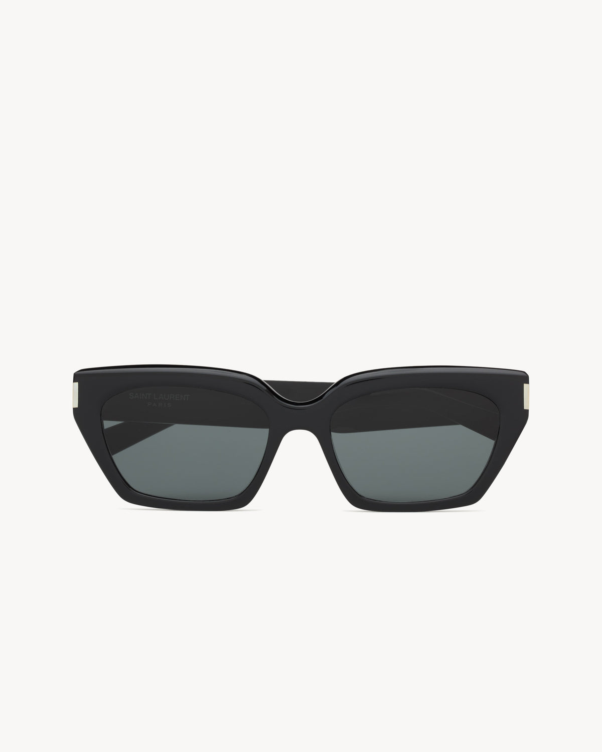 OCCHIALI DA SOLE GEOMETRICI CAT-EYE CON MONTATURA IN ACETATO NERO DONNA