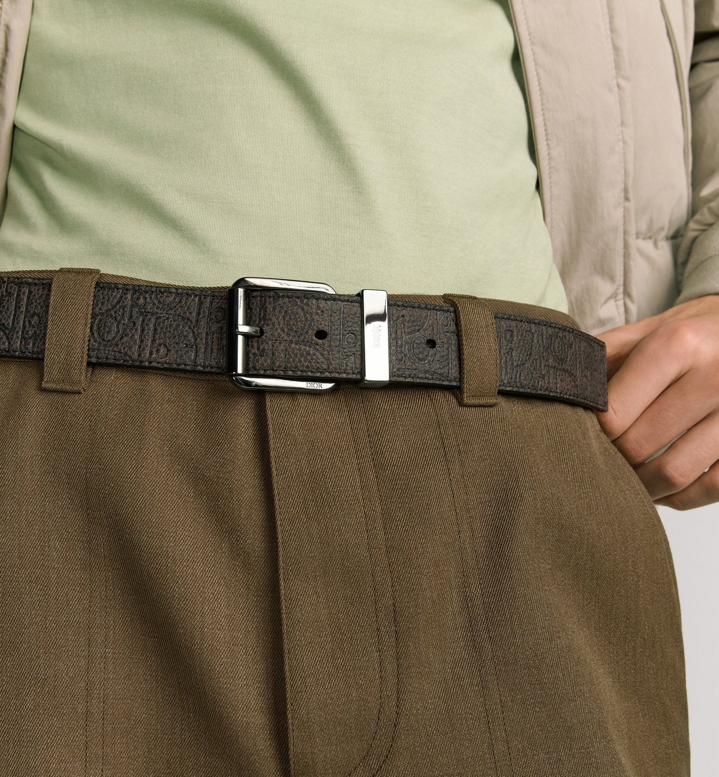 Cintura marrone Gravity in pelle vintage 35 mm uomo
