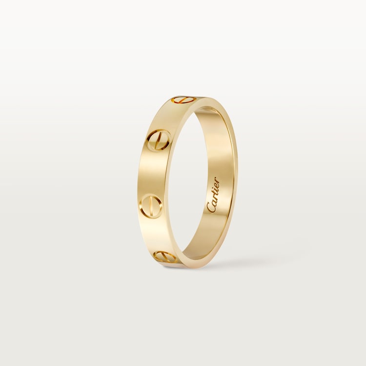 Anello LOVE modello piccolo in color oro