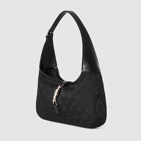 Borsa a spalla Jackie Slim misura media in pelle nera