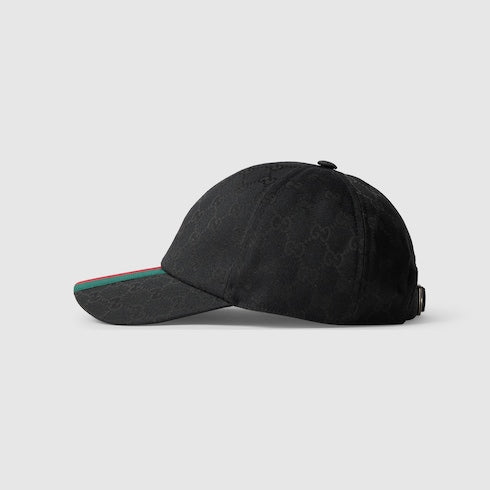 Cappellino da baseball in tessuto GG nero
