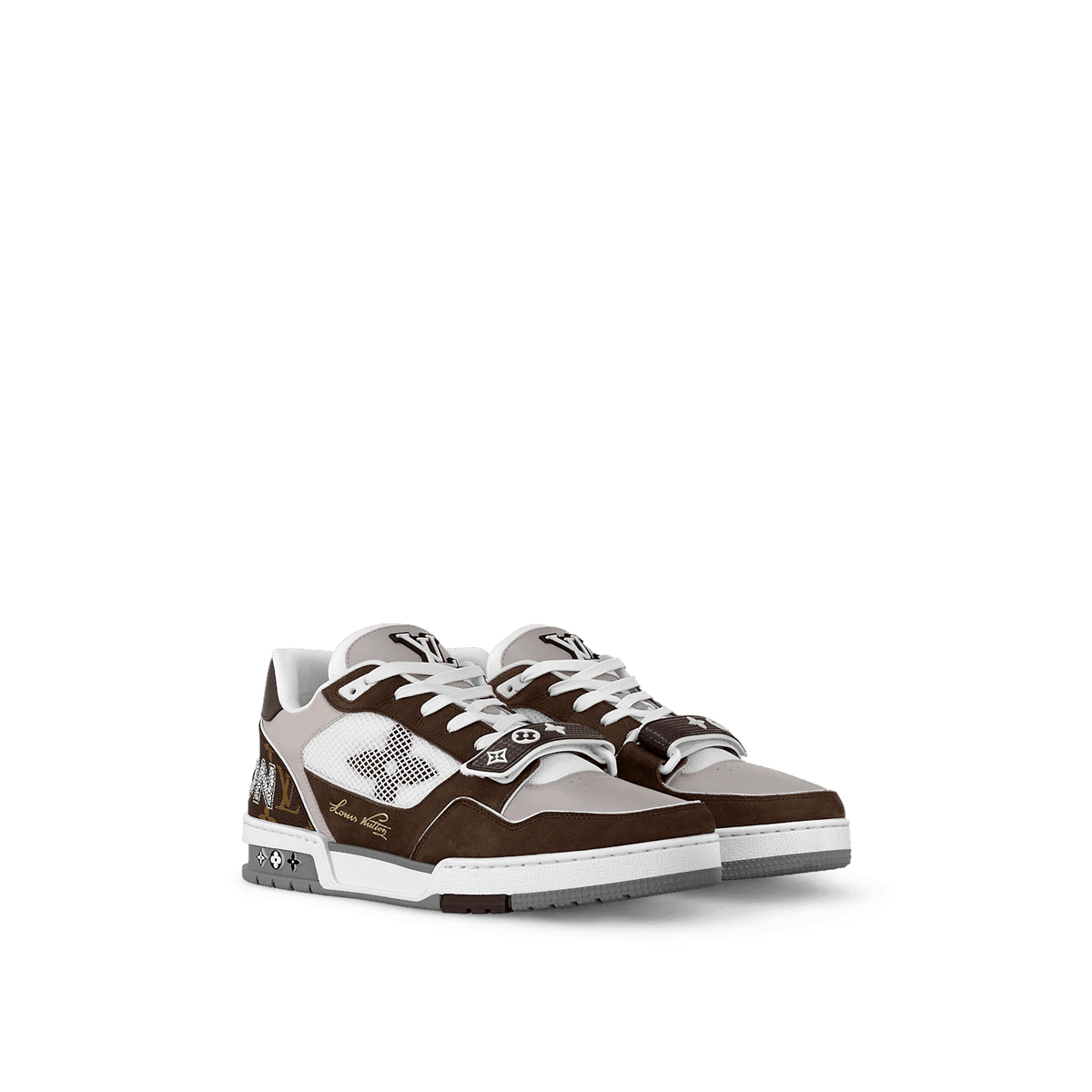 Sneaker Trainer Monogram Denim Moka