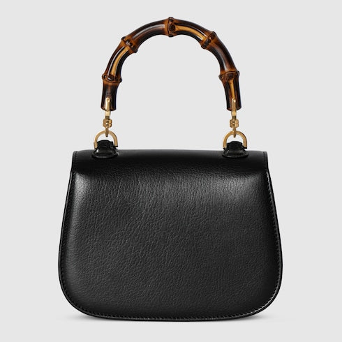 Mini borsa GG Bamboo 1947 in pelle nera