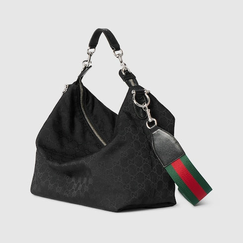 Borsa a tracolla Brera misura media in tessuto nero