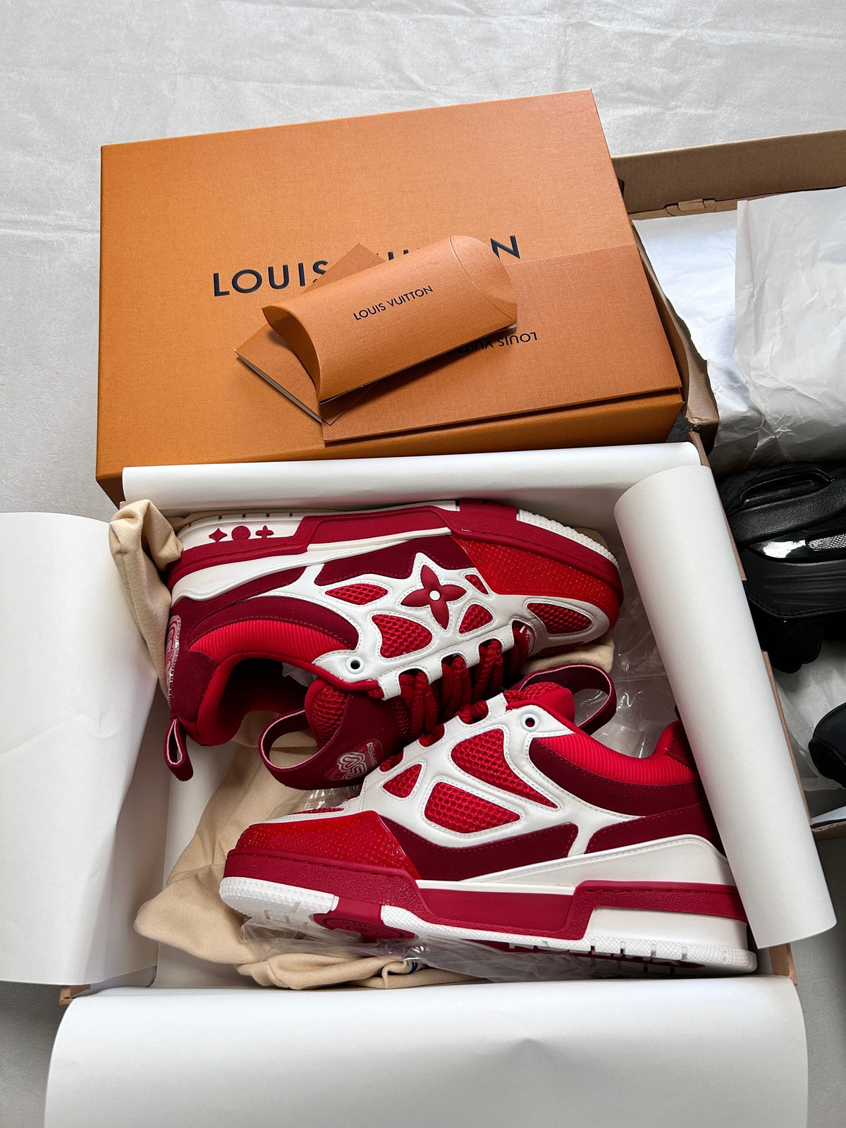 Sneakers LV Skate Rosse