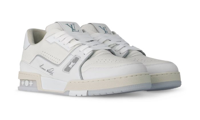 Trainer white grey