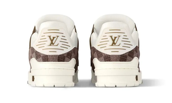 Trainer White & Brown Damier