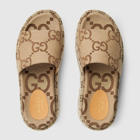 Sandalo slider donna con plateau