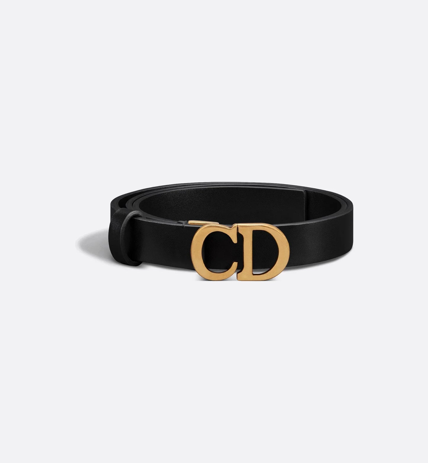 Cintura a sella in pelle di vitello ultrasoft nera 20 mm donna
