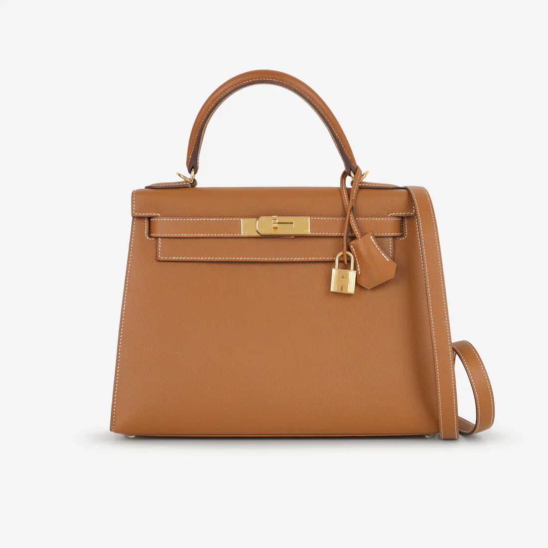 Kelly 28 Oro con accessori in oro Epsom