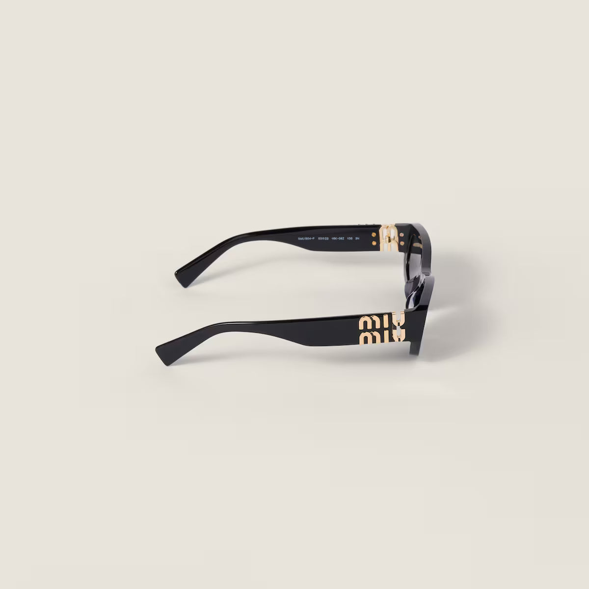 Occhiali da sole Miu Glimpse con forme basse Lenti Ardesia