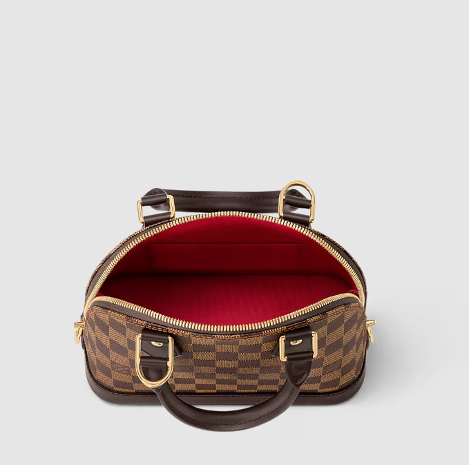 Alma BB Tela Damier Ébène Marrone