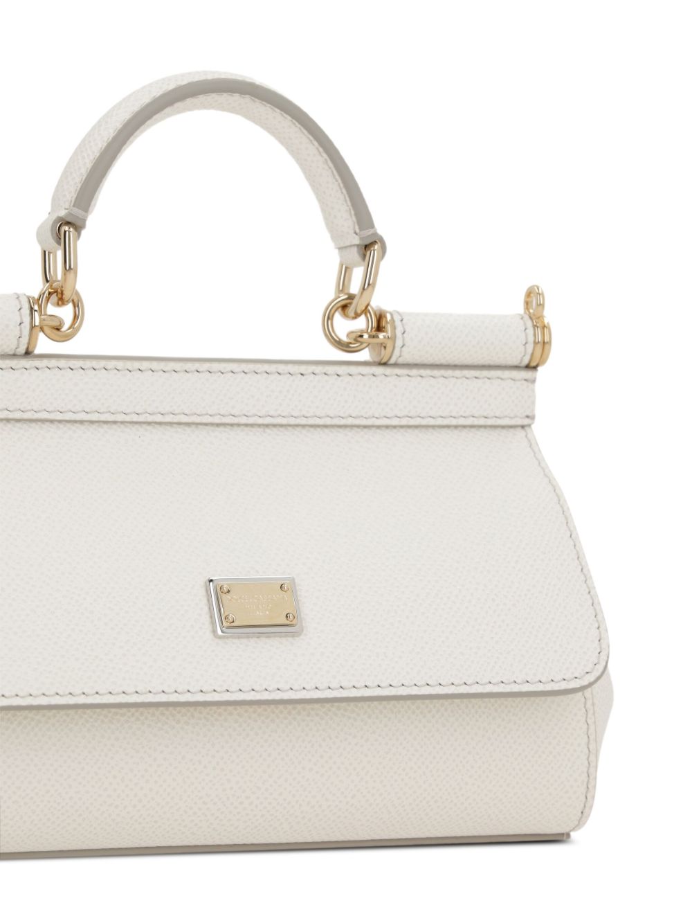 Borsa Sicilia in pelle bianca