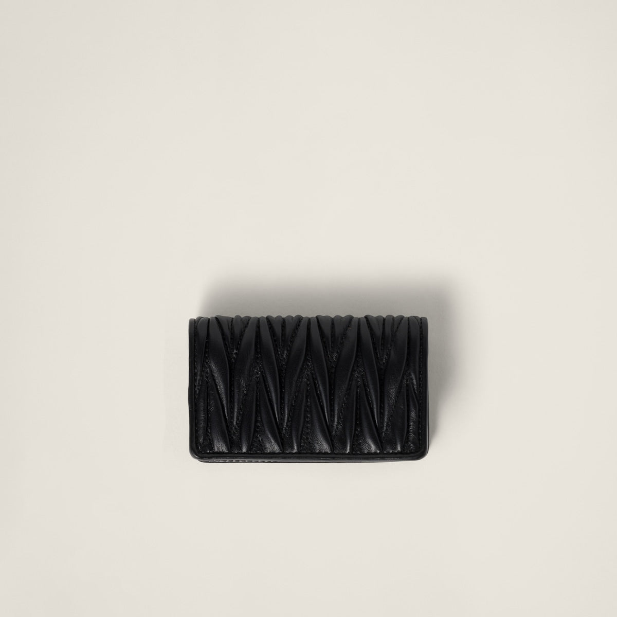 Portacarte in nappa nero