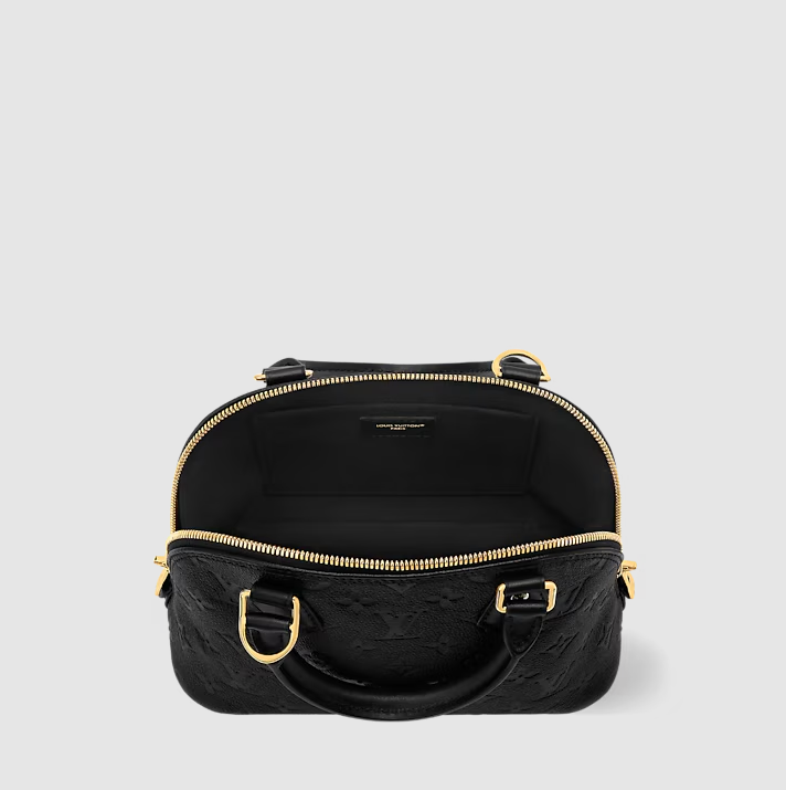 Alma BB Pelle Pelle Monogram Empreinte Nero