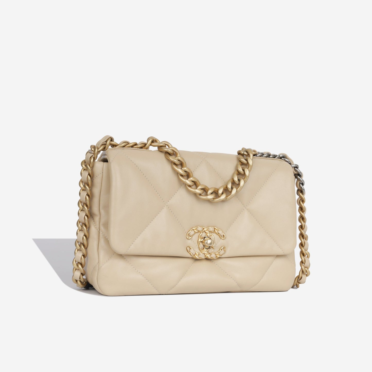 Borsa 19 Flap Small Beige