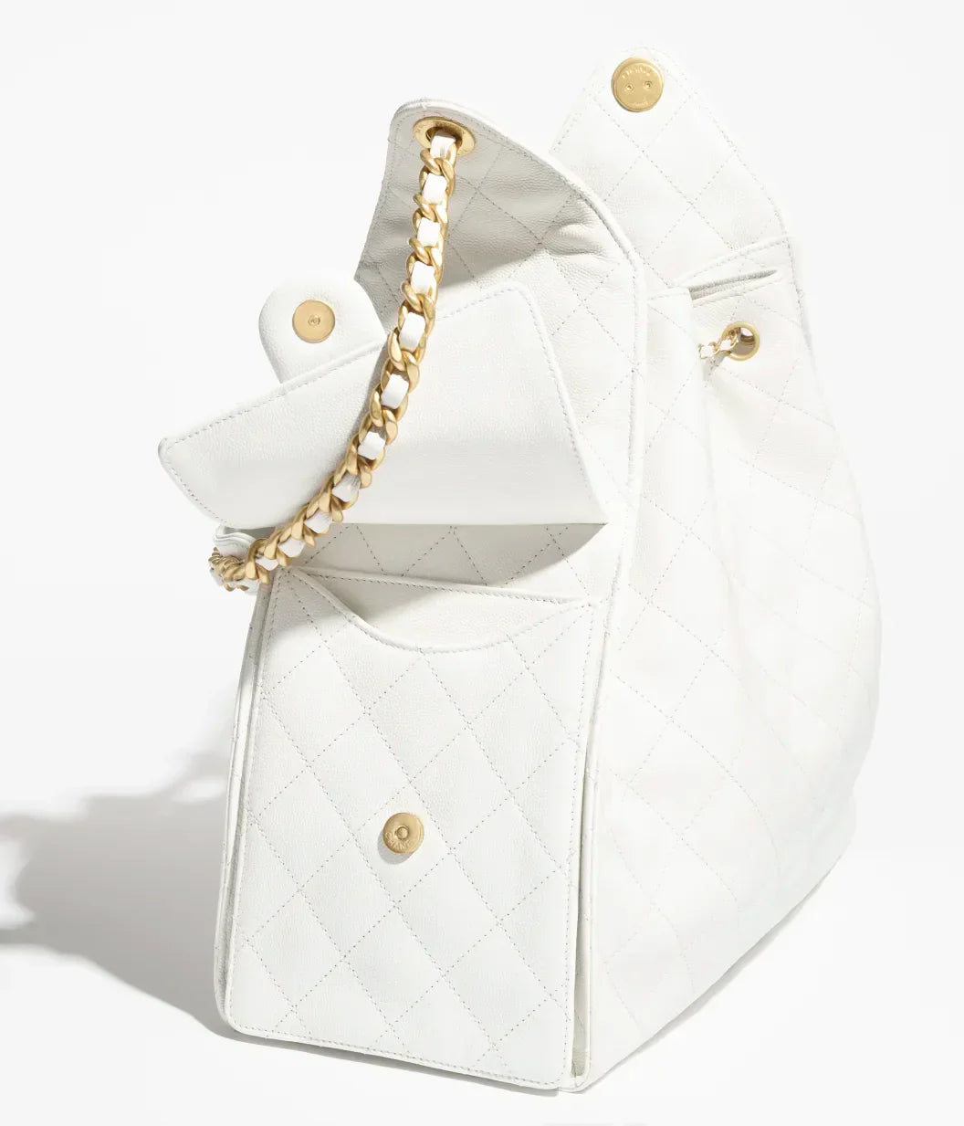 Borsa 25 media bianco