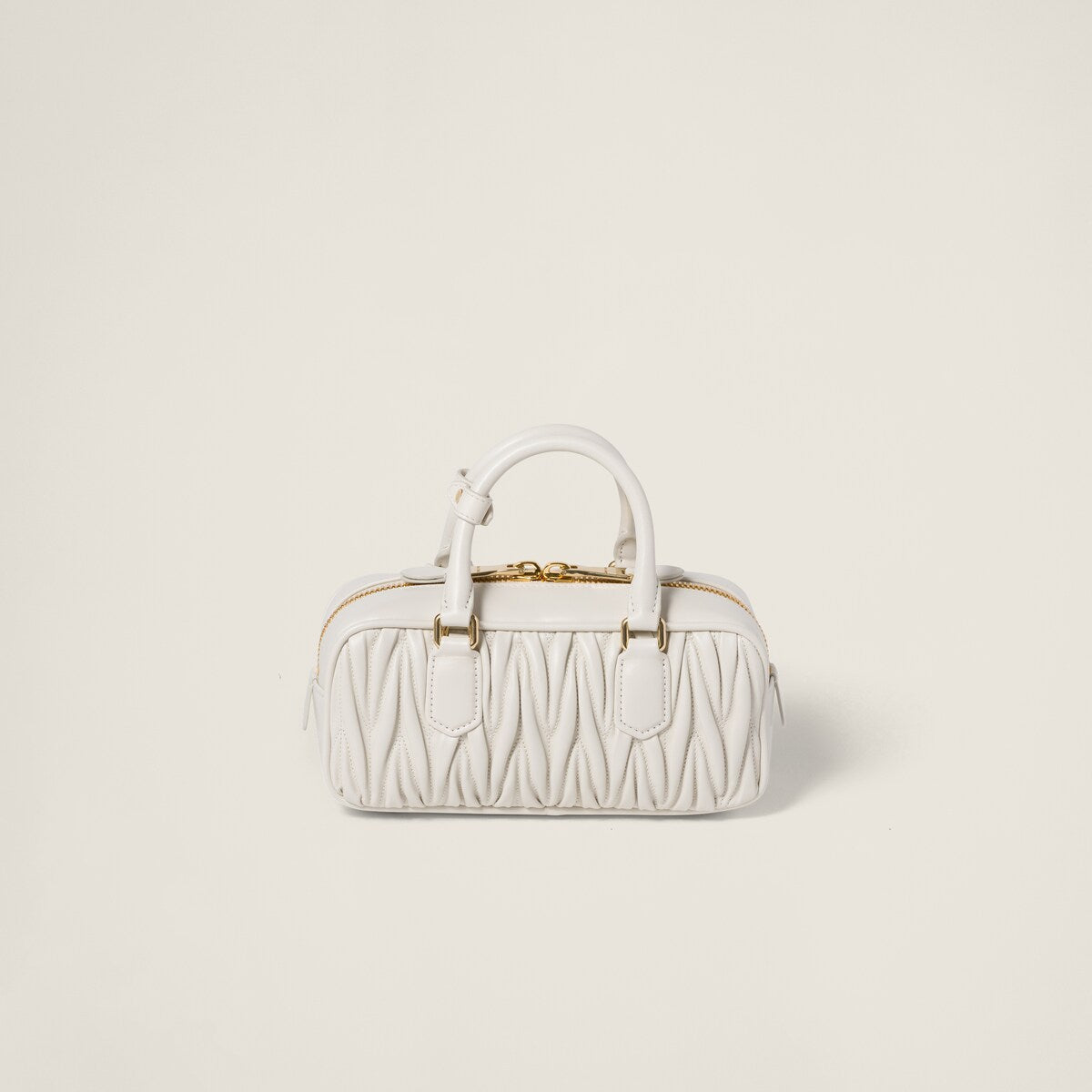 Borsa Arcadie regulare in nappa matelassé bianco