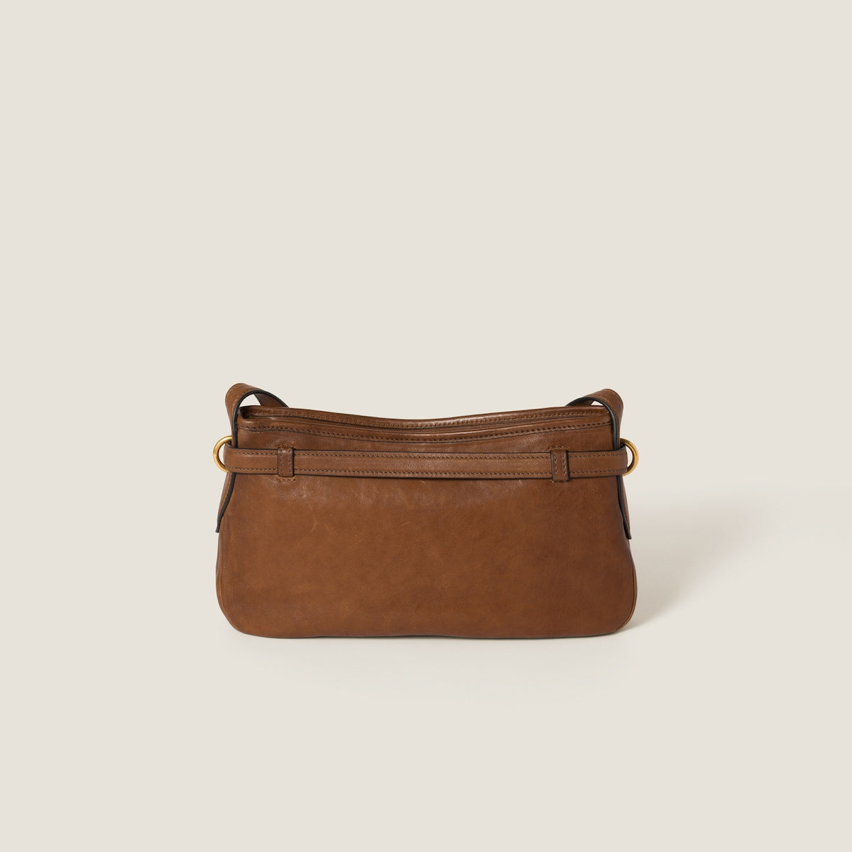 Borsa Aventure regulare in nappa marrone