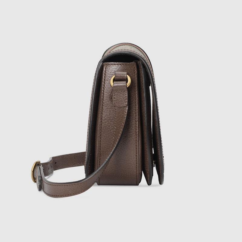 Borsa a spalla piccola Ophidia in GG Supreme