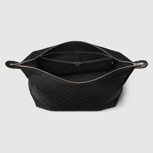 Borsa a tracolla Brera misura media in tessuto nero