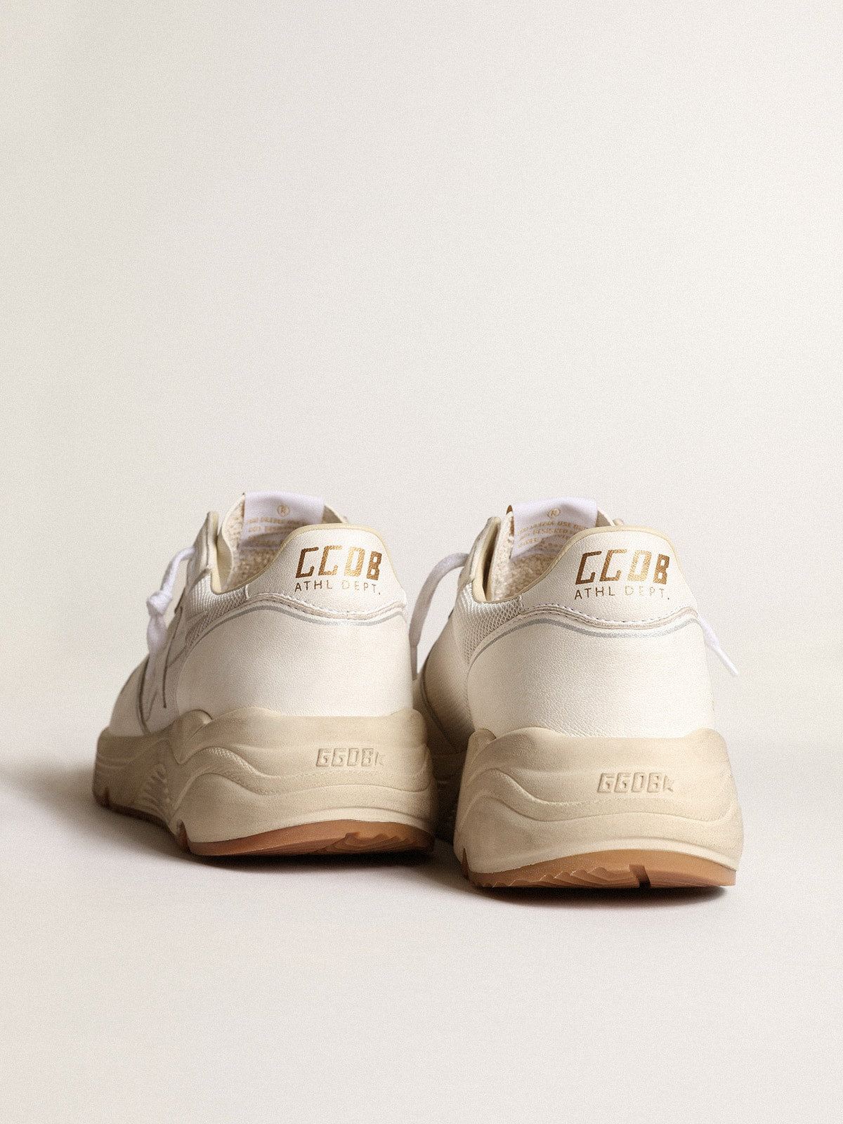 Running Sole in rete e nappa bianca