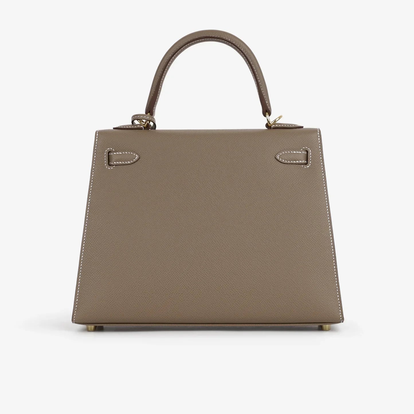 Kelly 25 Etoupe con finiture in oro Epsom