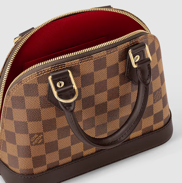 Alma BB Tela Damier Ébène Marrone