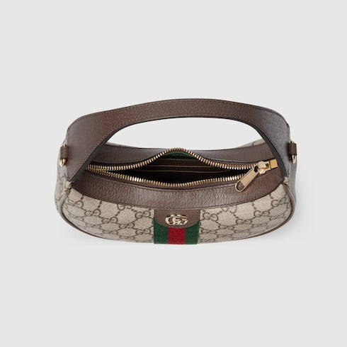 Pochette Ophidia tessuto Supreme beige ed ebano
