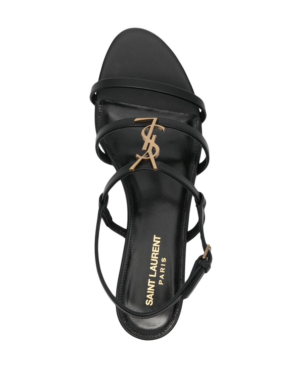 Sandali Cassandra in pelle nera