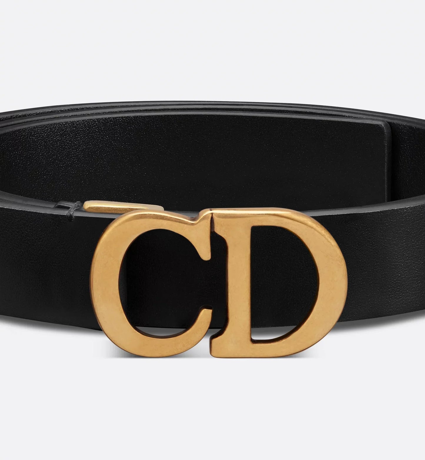 Cintura a sella in pelle di vitello ultrasoft nera 20 mm donna
