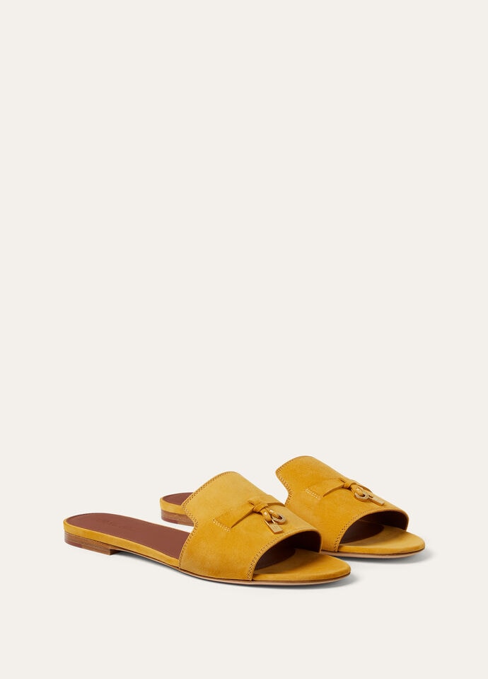 Sandalo Summer Charms Suede Giallo