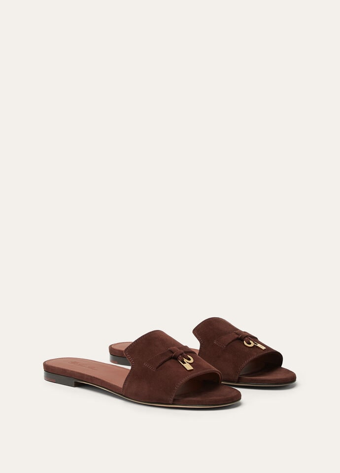 Sandalo Summer Charms Suede Marrone