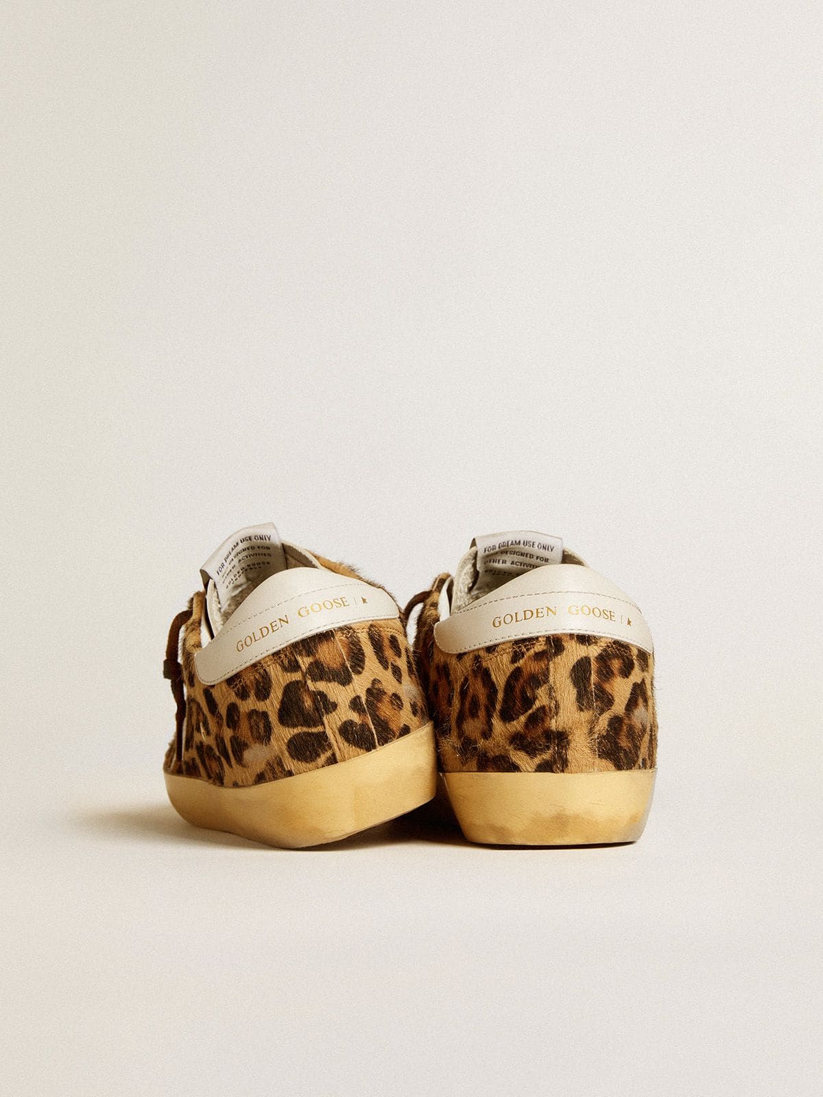 LTD in cavallino leopardato con stella e talloncino in pelle