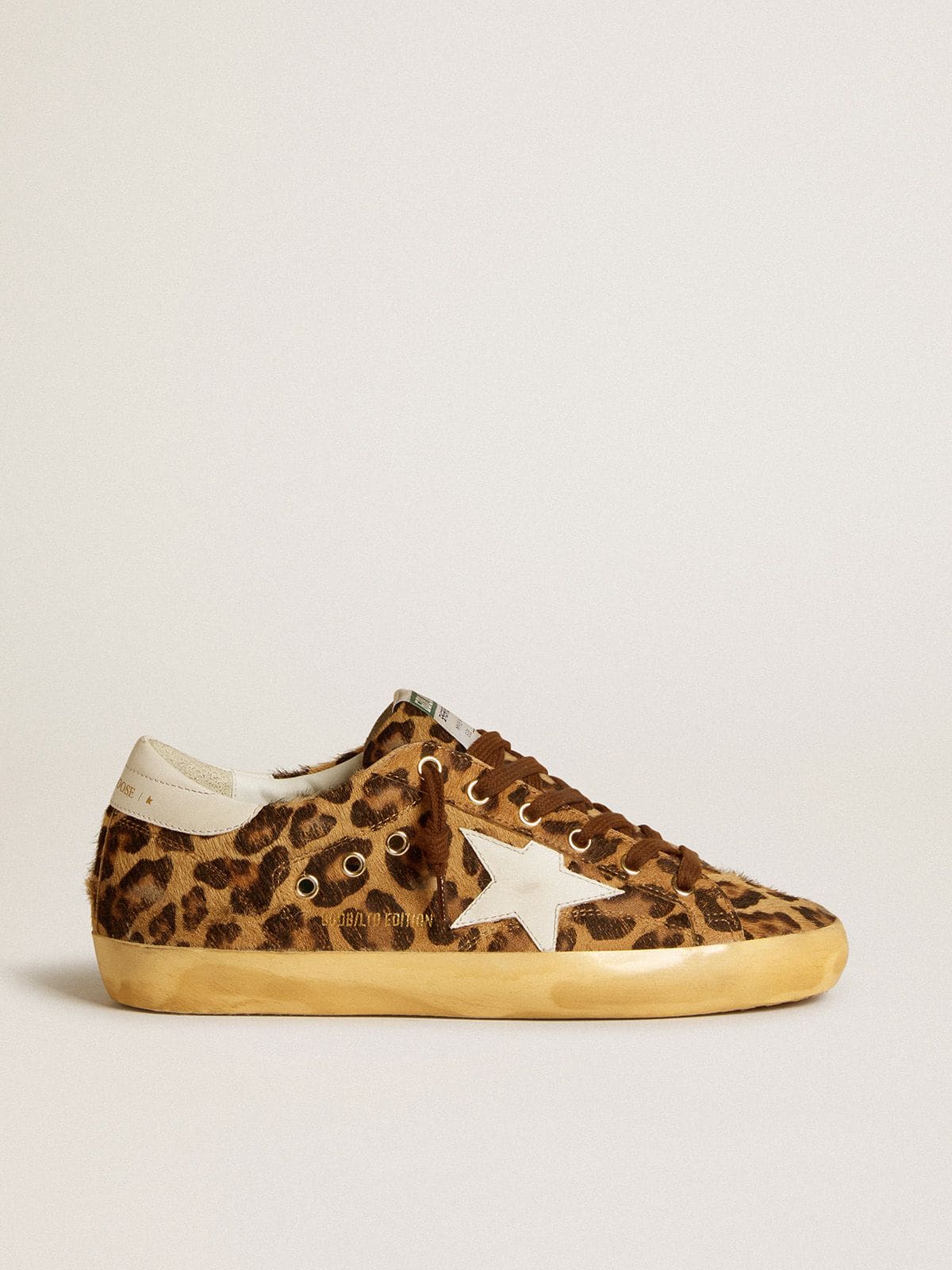 LTD in cavallino leopardato con stella e talloncino in pelle