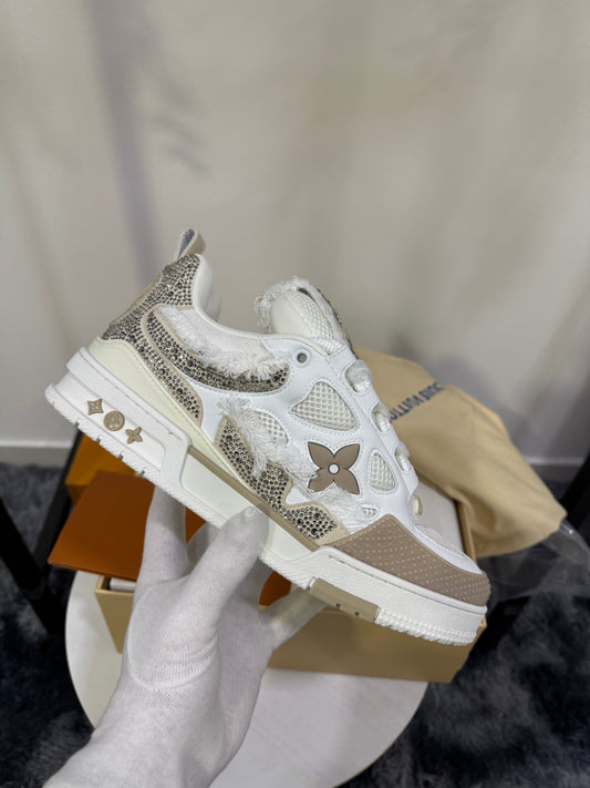 Sneakers LV Skate Beige Crystal