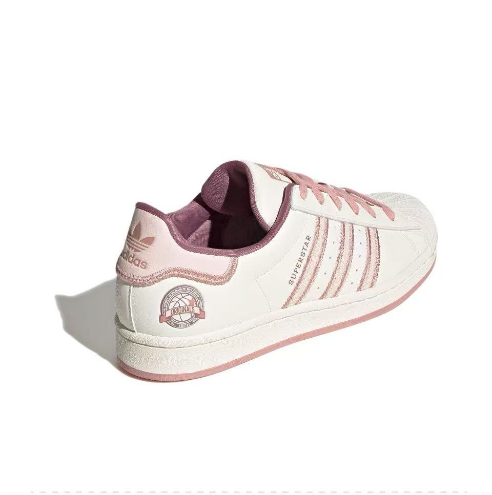 Adidas Originals Superstar Shoes ‘Cream White Pink’ Women’s
