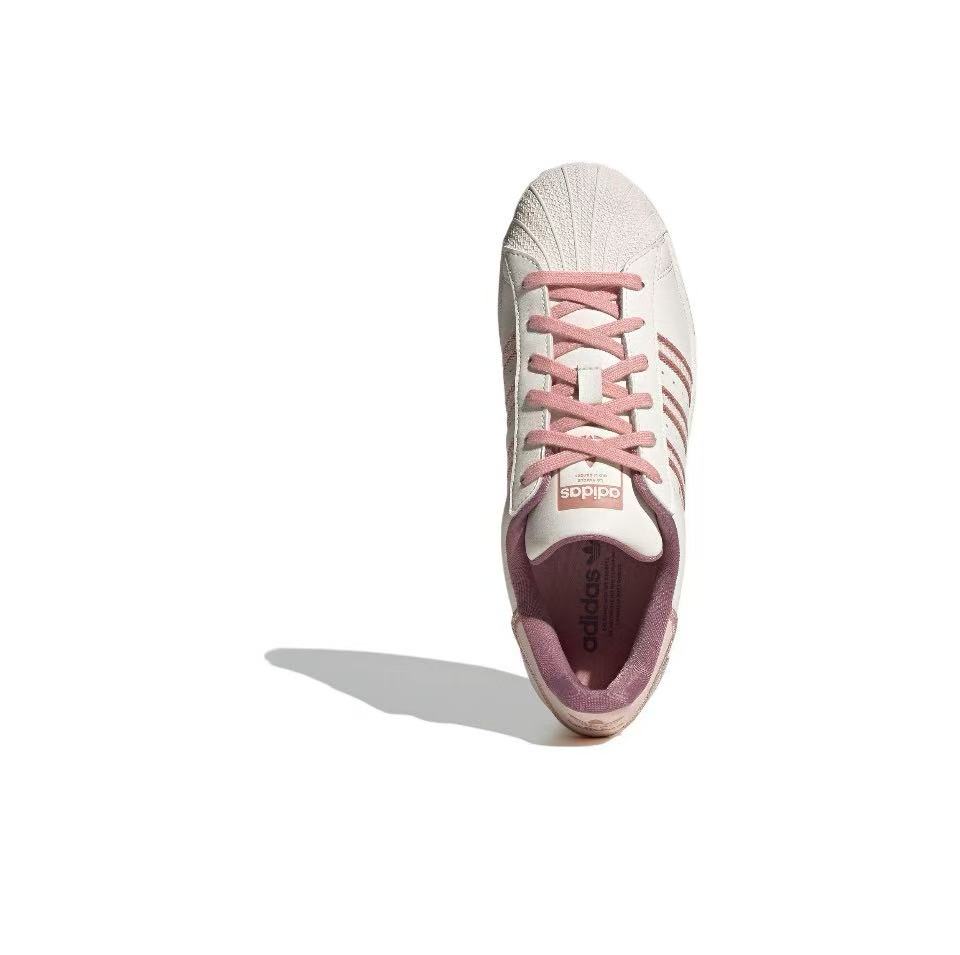 Adidas Originals Superstar Shoes ‘Cream White Pink’ Women’s