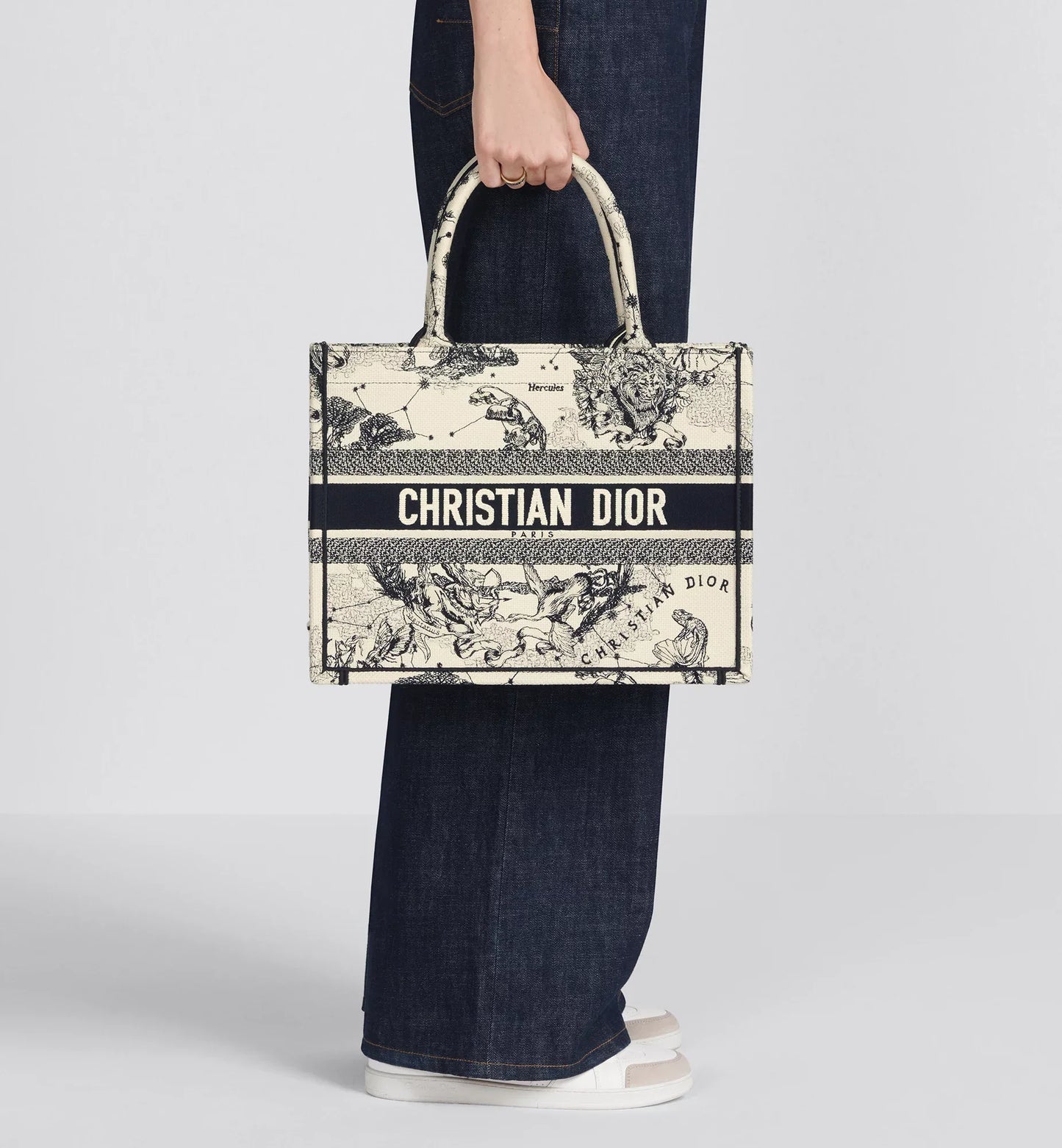 Book Tote Zodiac latte e nero