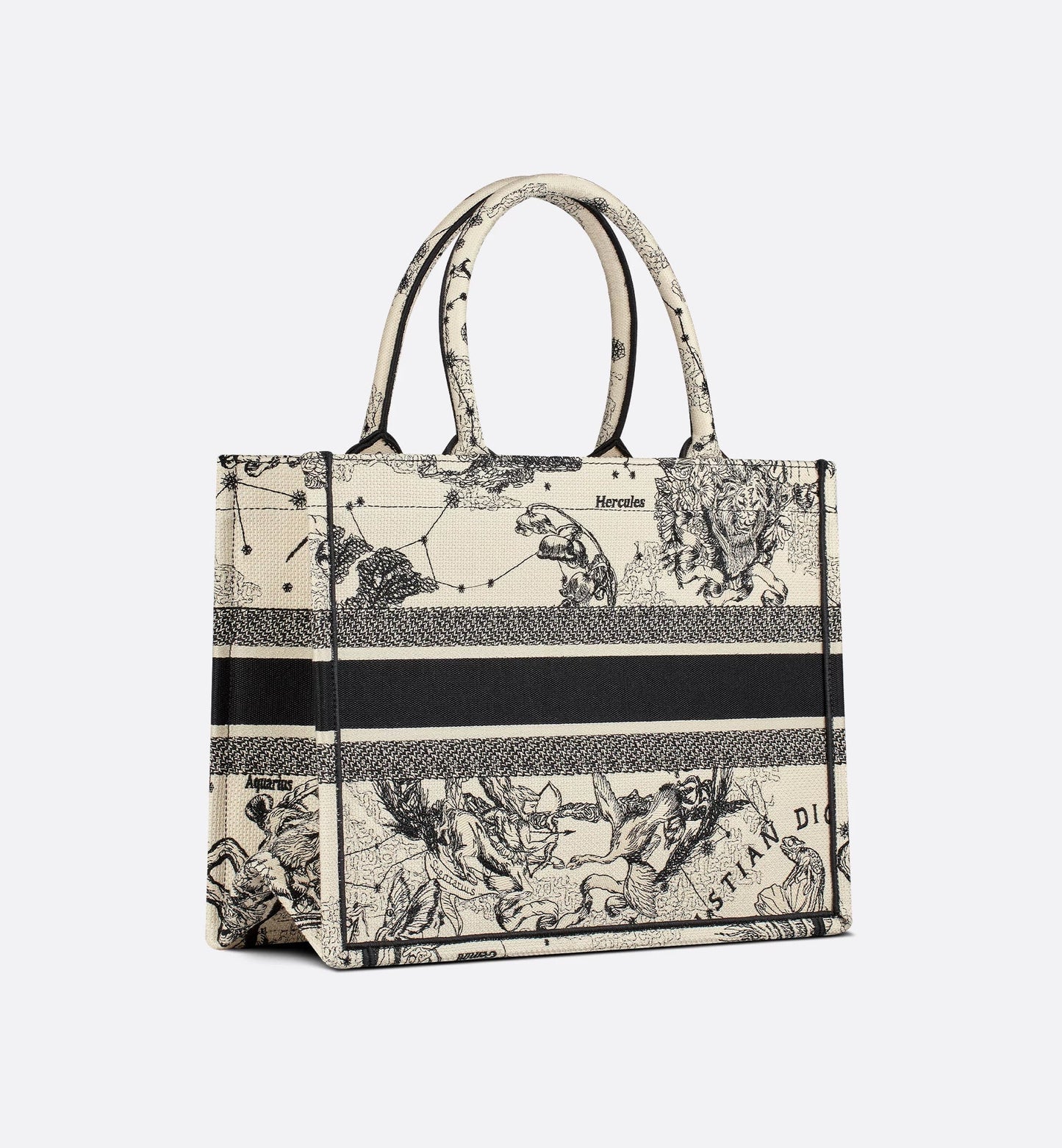 Book Tote Zodiac latte e nero