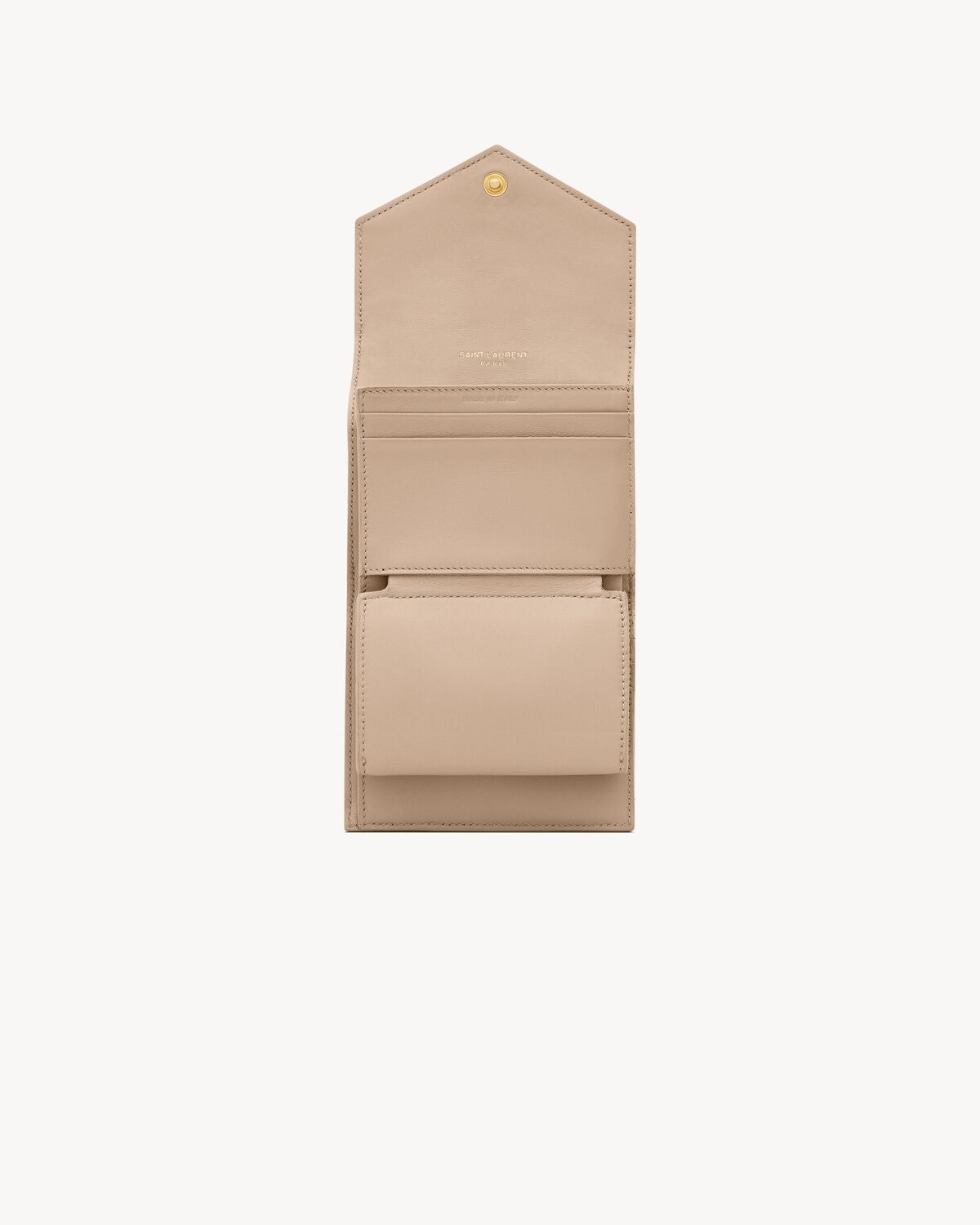 PORTAFOGLIO MULTIPIEGHE CASSANDRE MATELASSÉ BEIGE