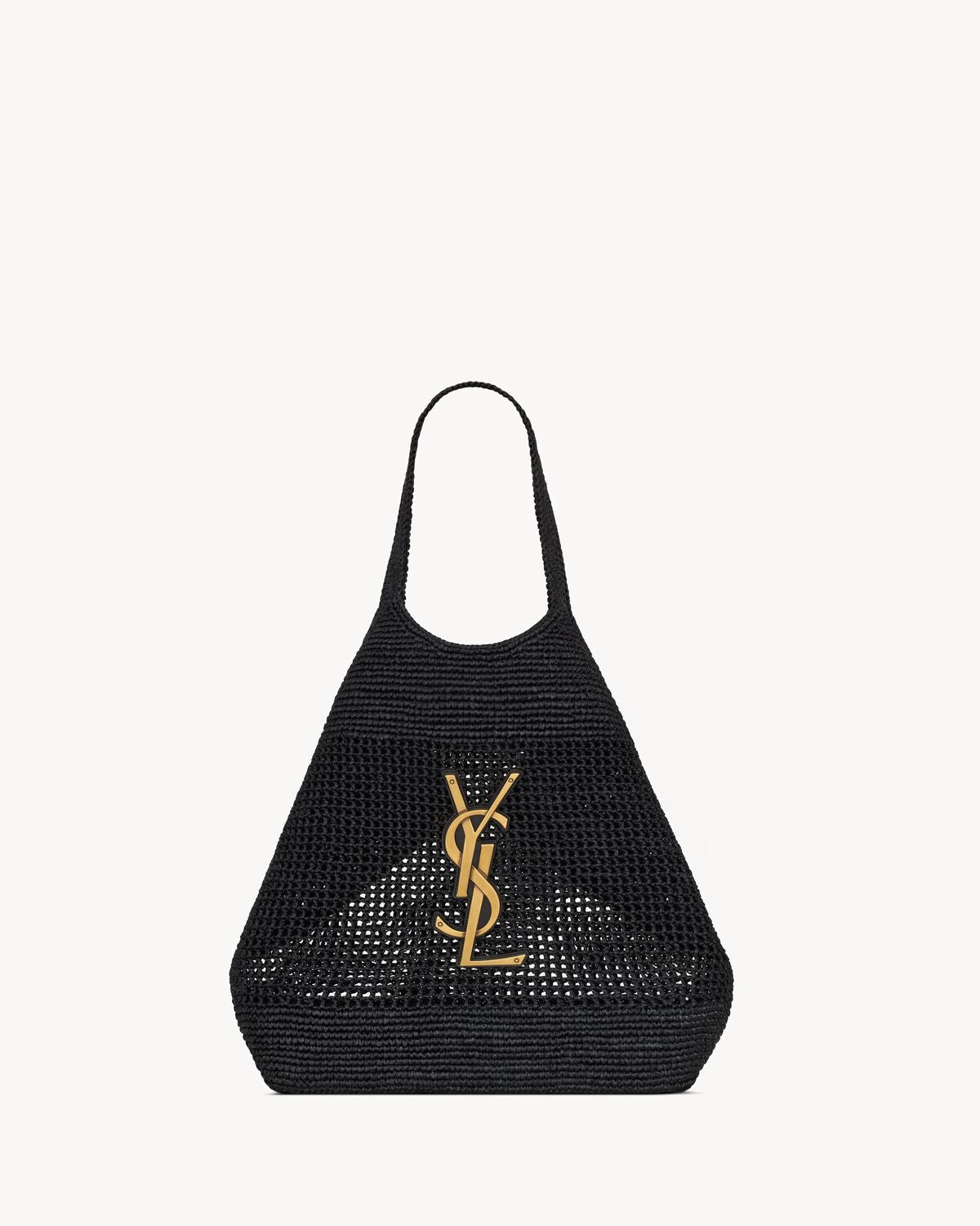 ICARE IN RAFFIA NERO