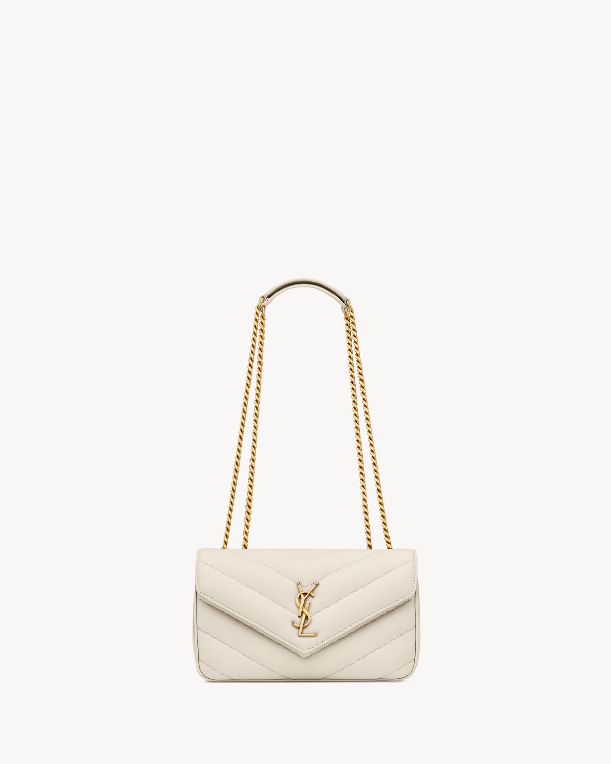 LouLou Small in Matelassé Bianca