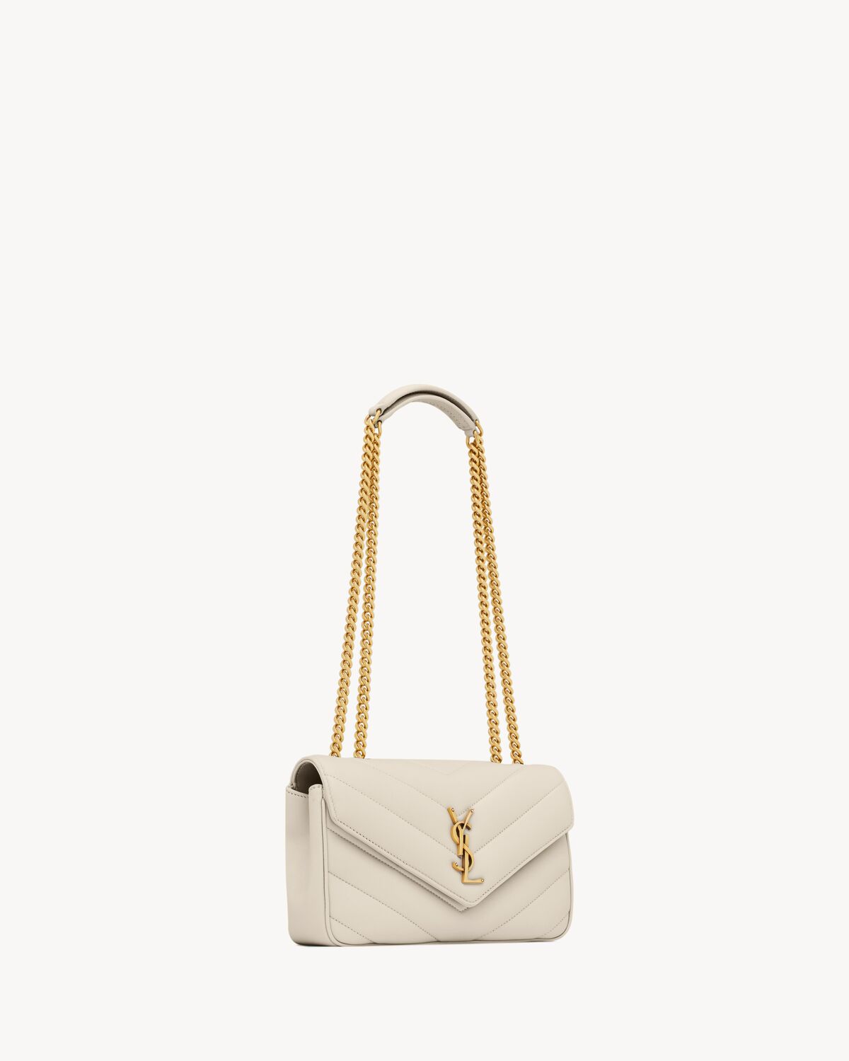 LouLou Small in Matelassé Bianca