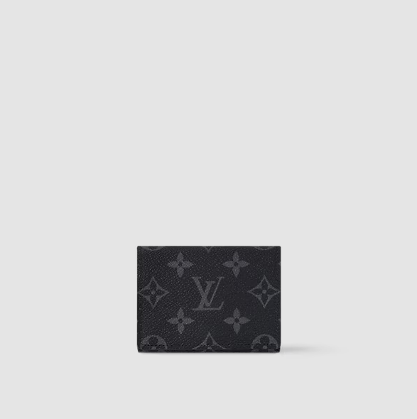 Porta carte di credito magnetico Monogram Nero
