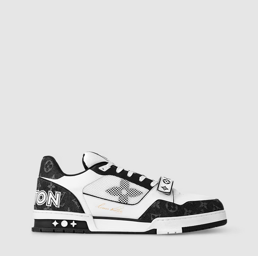 Sneaker Trainer Monogram Denim Nero