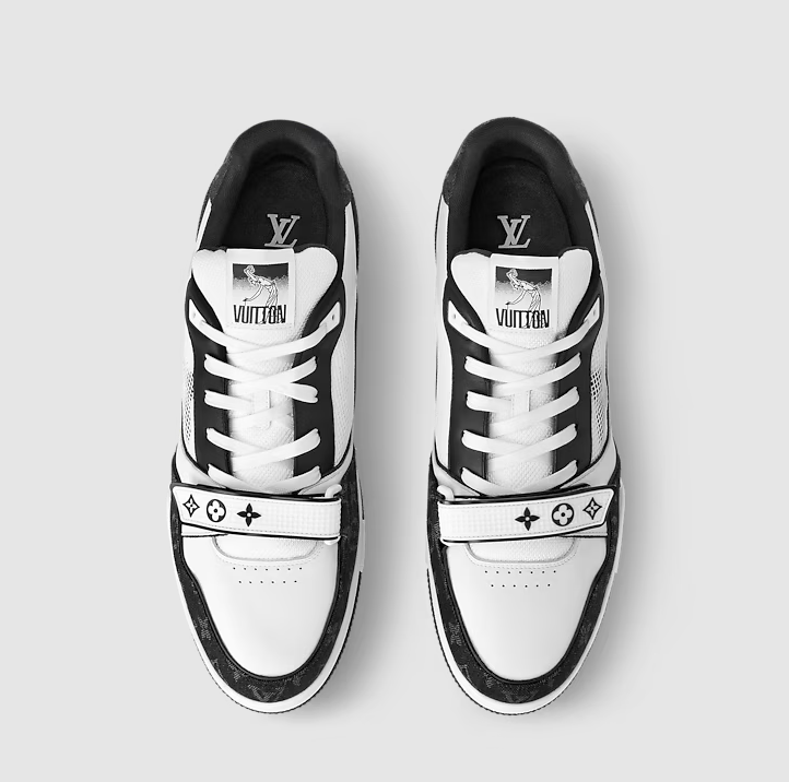 Sneaker Trainer Monogram Denim Nero