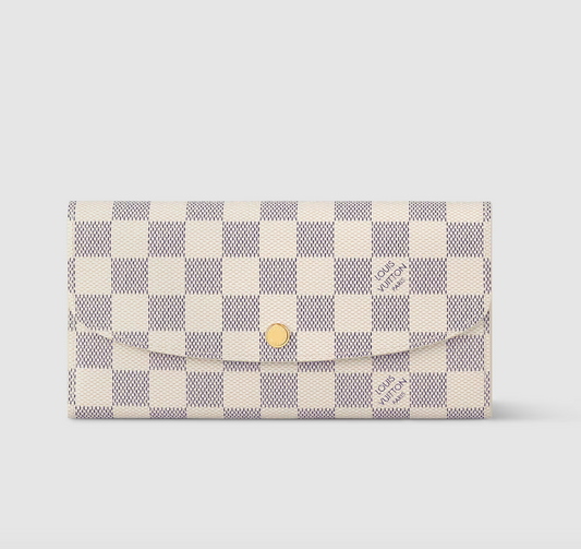 Portafoglio Emilie Tela Damier Azur