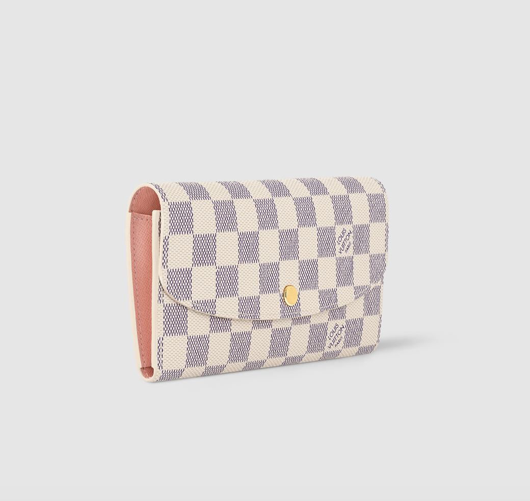 Portafoglio Emilie Tela Damier Azur